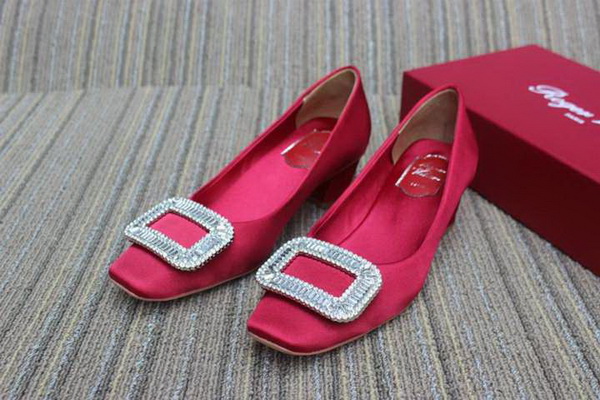 RV Shallow mouth Block heel Shoes Women--029